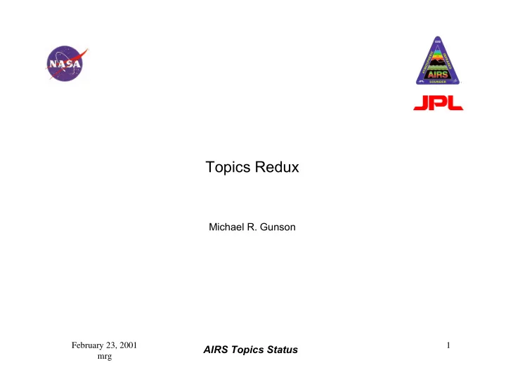 topics redux