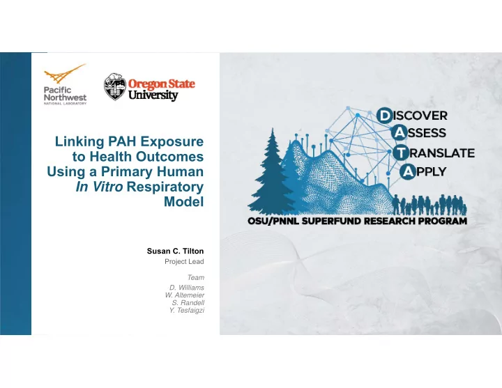 linking pah exposure to health outcomes using a primary