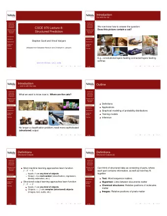 Introduction  Out with the old ...  CSCE 970  CSCE 970  Lecture 8:  Lecture 8:  Structured