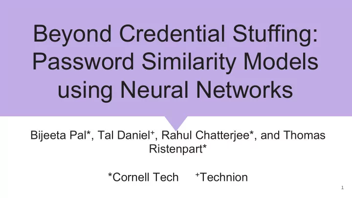 beyond credential stuffing password similarity models