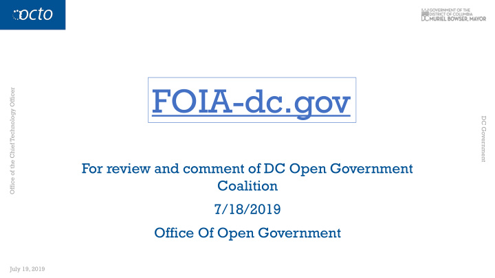 foia dc gov