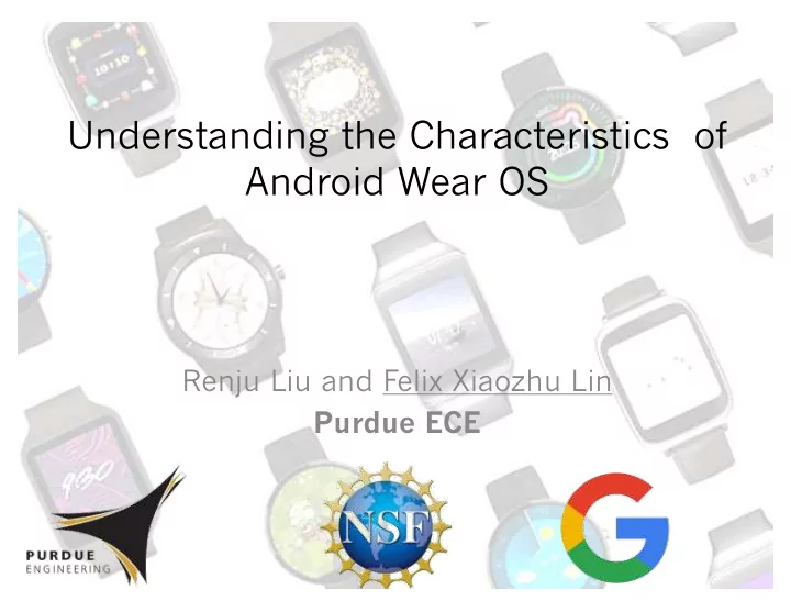 understanding the characteristics of android wear os