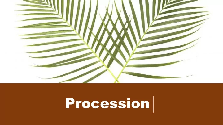 procession welc lcome and announcements