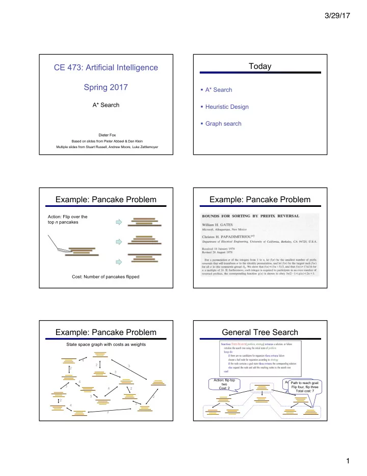 today ce 473 artificial intelligence spring 2017