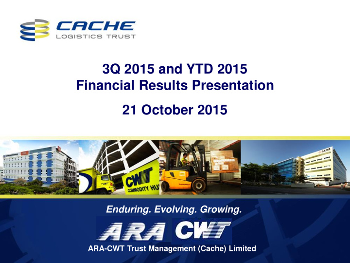 financial results presentation