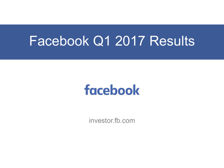 facebook q1 2017 results