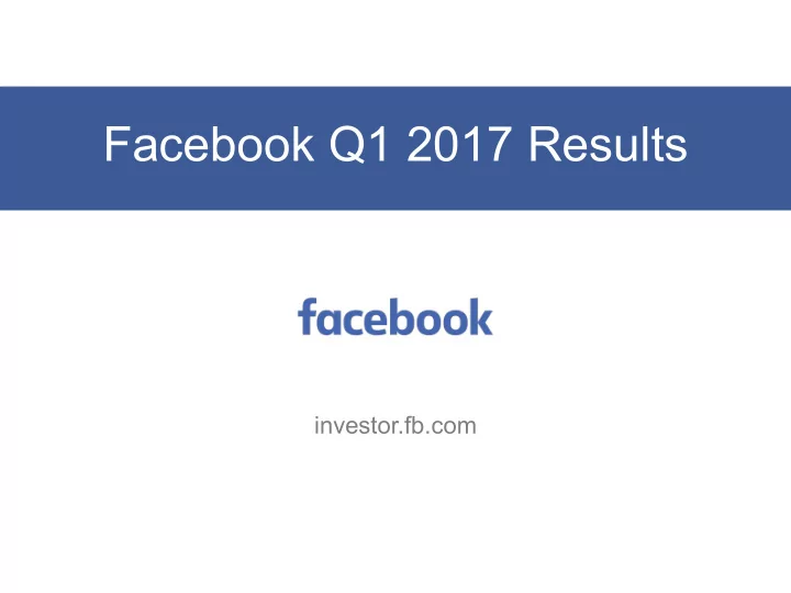 facebook q1 2017 results