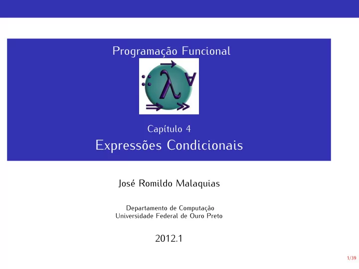 express es condicionais