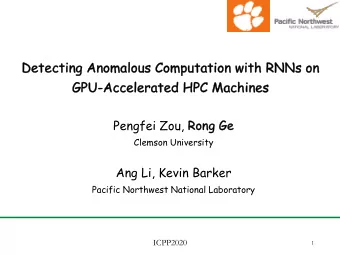 Det  Detec  ectin  ing An  Anom  omal  alou  ous Com  omputat  ation  ion wit  ith RN  RNNs on  on