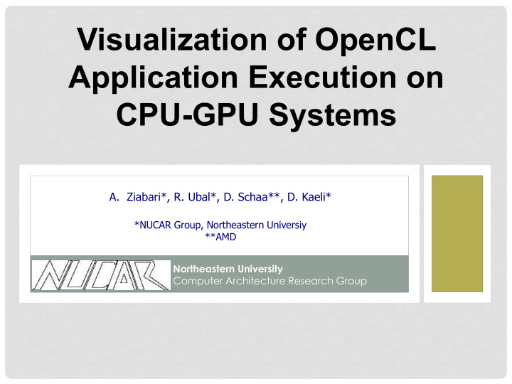 visualization of opencl