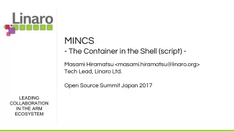 MINCS  - The Container in the Shell (script) -  Masami Hiramatsu