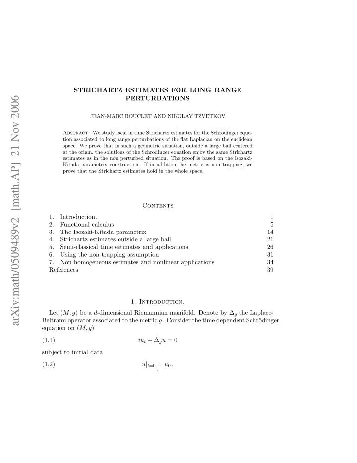arxiv math 0509489v2 math ap 21 nov 2006