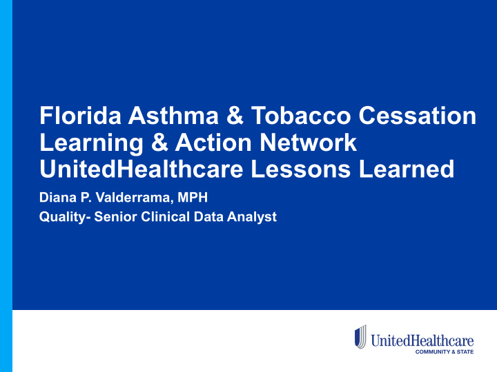florida asthma amp tobacco cessation learning amp action