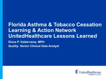 Florida Asthma &amp; Tobacco Cessation  Learning &amp; Action Network  UnitedHealthcare Lessons