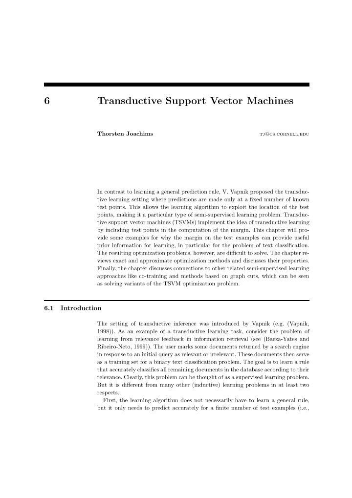 6 transductive support vector machines