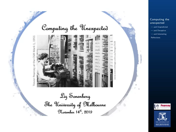 computing the unexpected