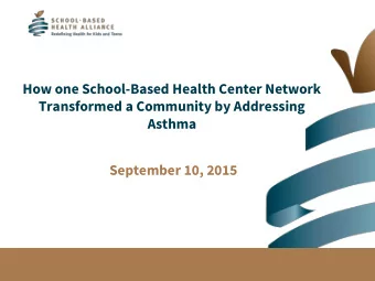 Asthma  September 10, 2015  Help Us Count  If you are viewing as a group, please go to the chat
