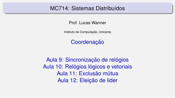 mc714 sistemas distribu dos
