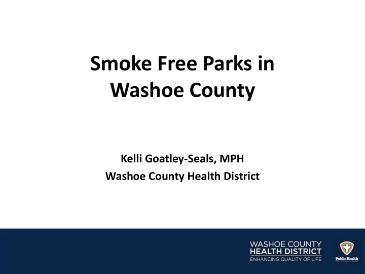 smoke free parks in washoe county