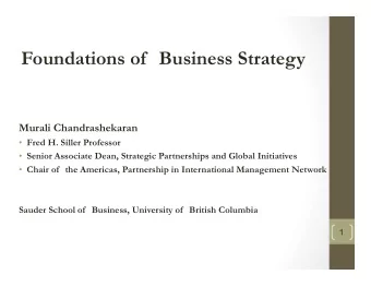 Murali Chandrashekaran    Fred H. Siller Professor    Senior Associate Dean,