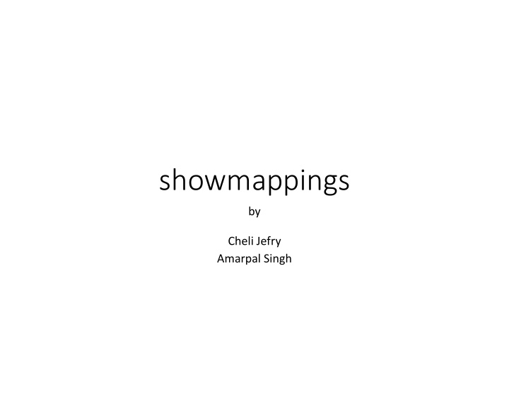 showmappings