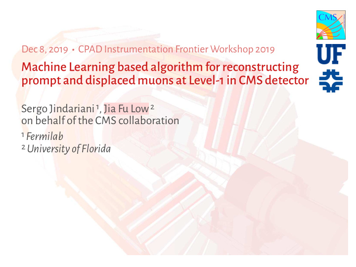 machine learning based algorithm for reconstructing