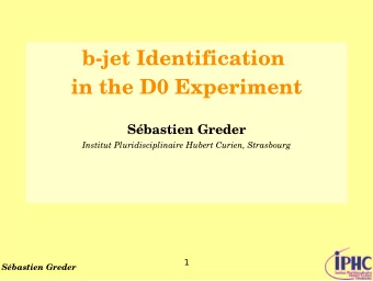 b  -  j  e  t  I  d  e  n  t  i  f  i  c  a  t  i  o  n  i  n  t  h  e  D  0  E  x  p  e  r  i  me