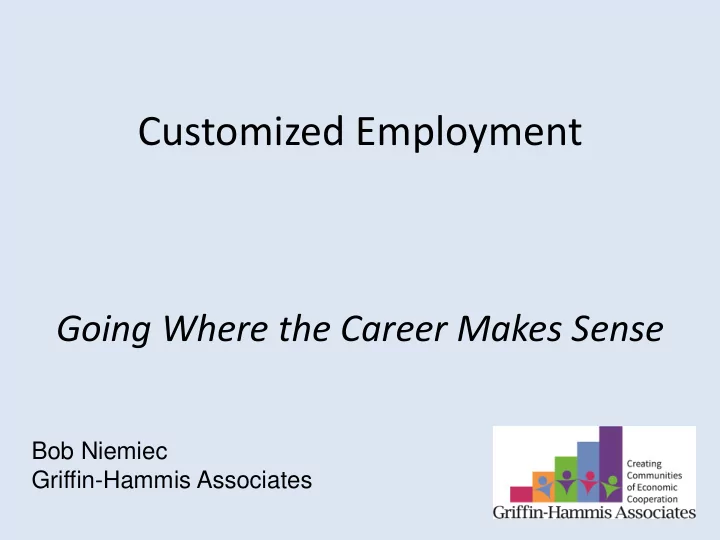 customized employment