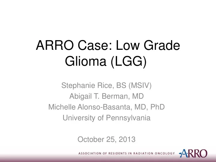 glioma lgg