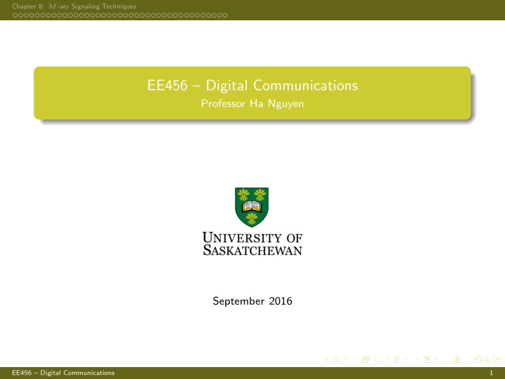 ee456 digital communications