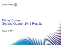 pitney bowes second quarter 2016 results