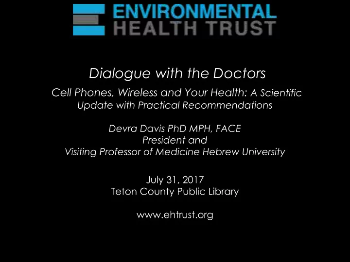 dialogue with the doctors
