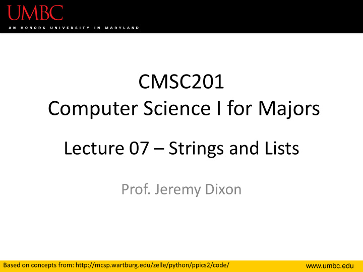cmsc201 computer science i for majors