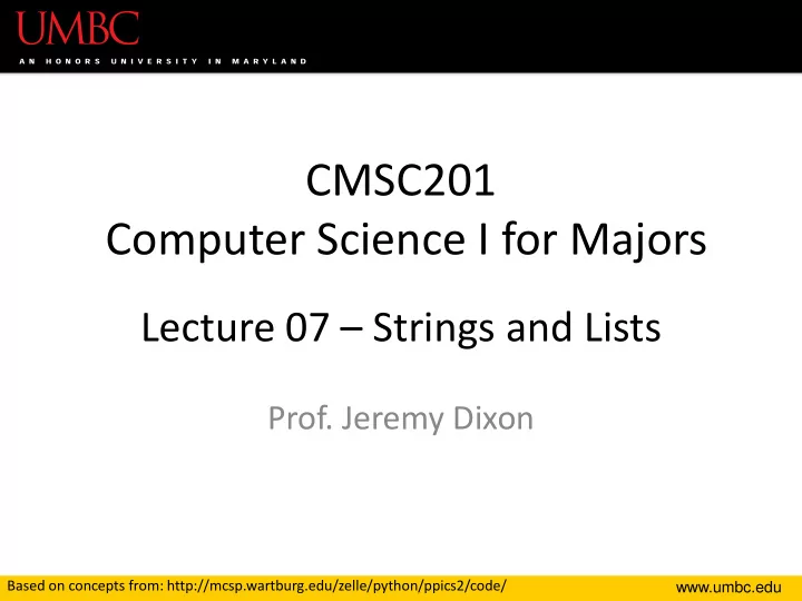 cmsc201 computer science i for majors