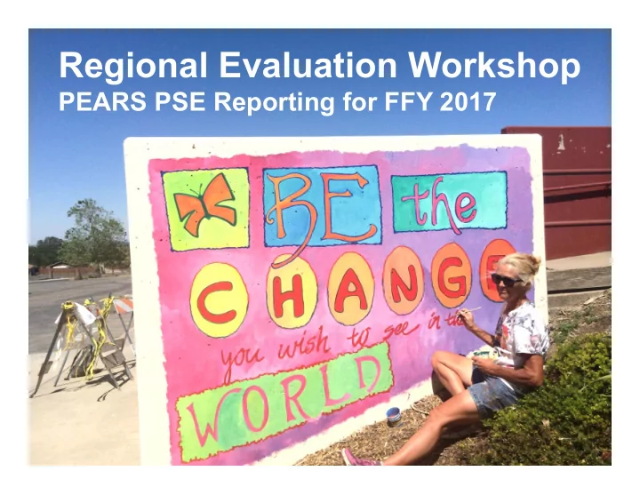 regional evaluation workshop