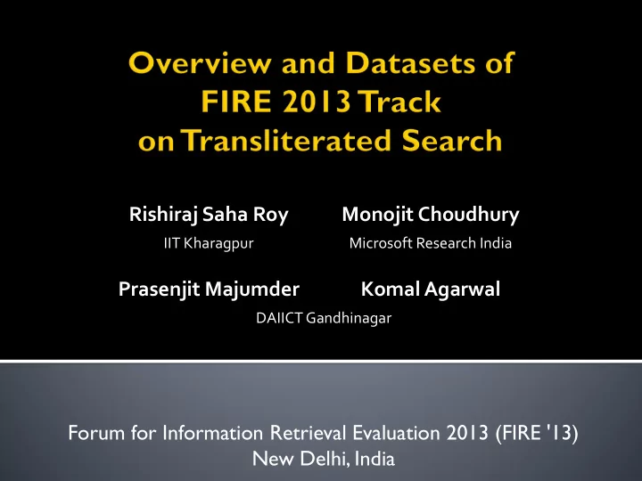 rishiraj saha roy monojit choudhury