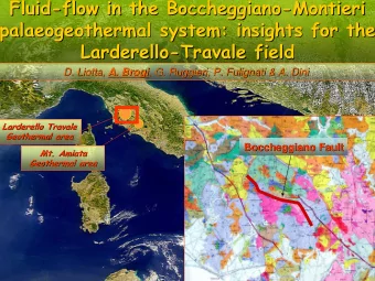 Fluid-  -flow  flow in the  in the Boccheggiano  Boccheggiano-  -Montieri  Montieri  Fluid