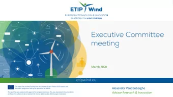 Advisor Research &amp; Innovation  TIMING  AGENDA ITEM  SCOPE 09:30  10:00  Registration