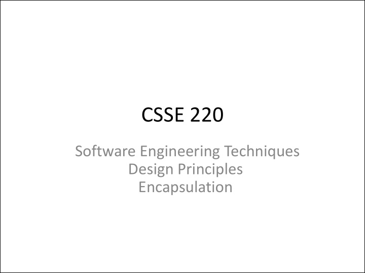 csse 220