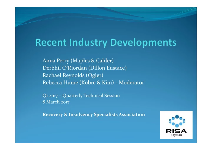 anna perry maples calder derbhil o riordan dillon eustace