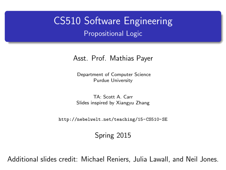cs510 software engineering