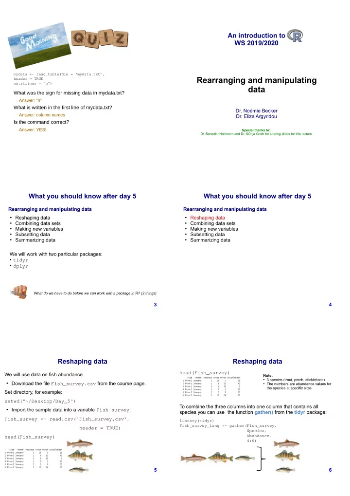 rearranging and manipulating