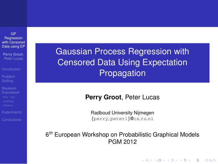 gaussian process regression with