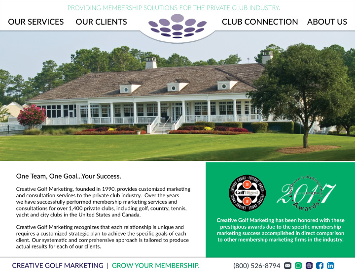 our services our clients club connection about us