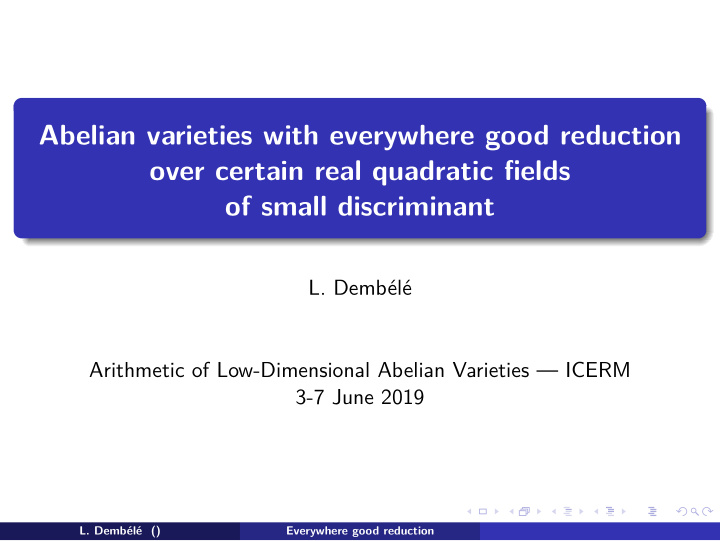 abelian varieties with everywhere good reduction over
