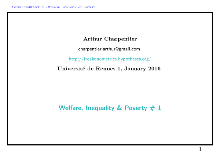 welfare inequality poverty 1