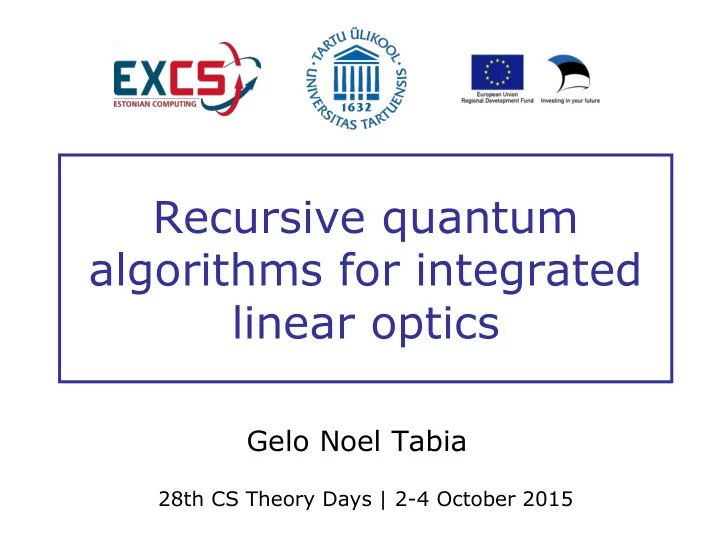recursive quantum