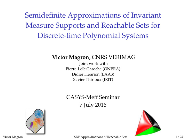 semidefinite approximations of invariant measure supports