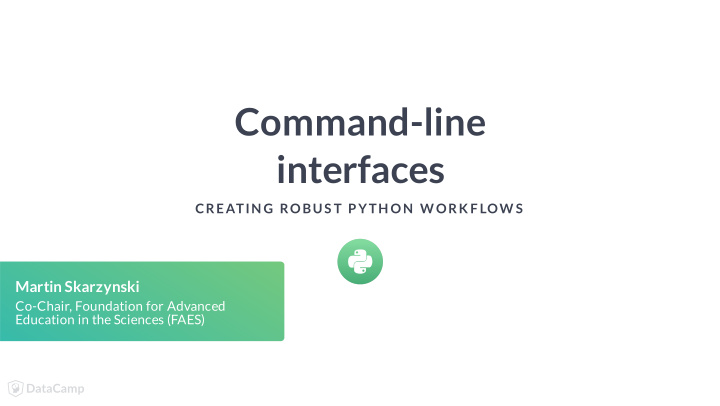 command line interfaces