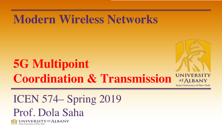 modern wireless networks 5g multipoint coordination